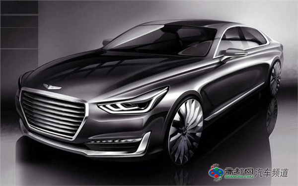 曝现代旗舰Genesis G90预告图 取代雅科仕