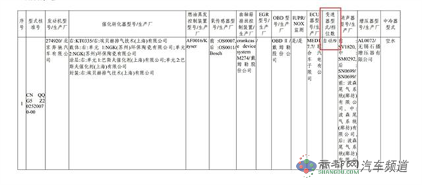 疑似国产新奔驰E级现身环保目录 配9AT