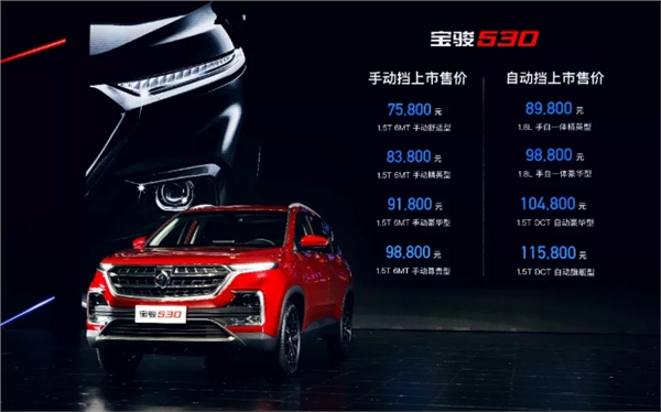 宝骏530上市,宝骏530售价,紧凑级SUV